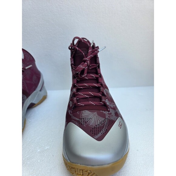 New Under Armour Curry 2 Retro UA Domaine Red Silver Gum Men\'s Sz 11 3026052-601 main image 8